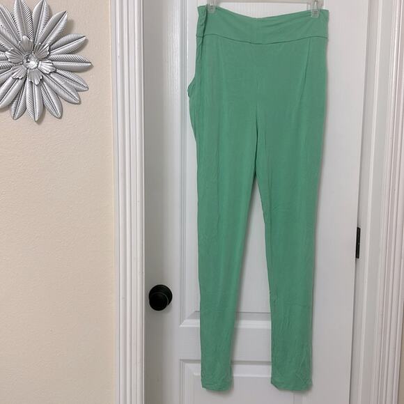 Freckles lime green joggers sweatpants size L - Picture 3 of 3